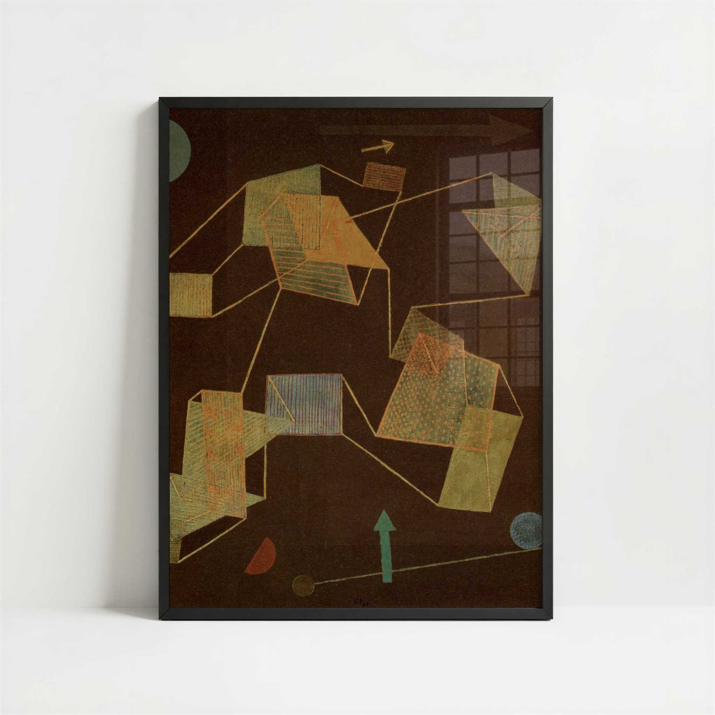 Uplift & Direction (1932) by Paul Klee – Art Print - Art print in black frame