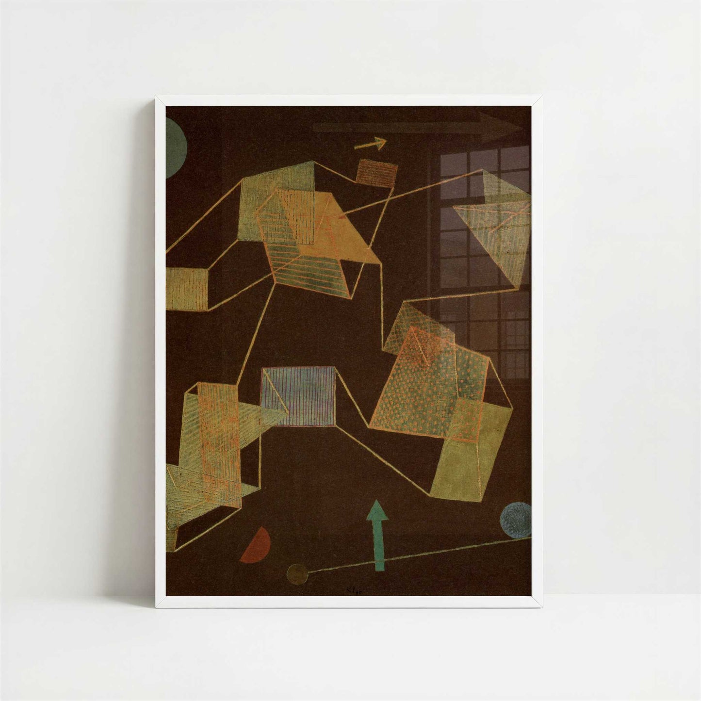 Uplift & Direction (1932) by Paul Klee – Art Print - Art print in white frame