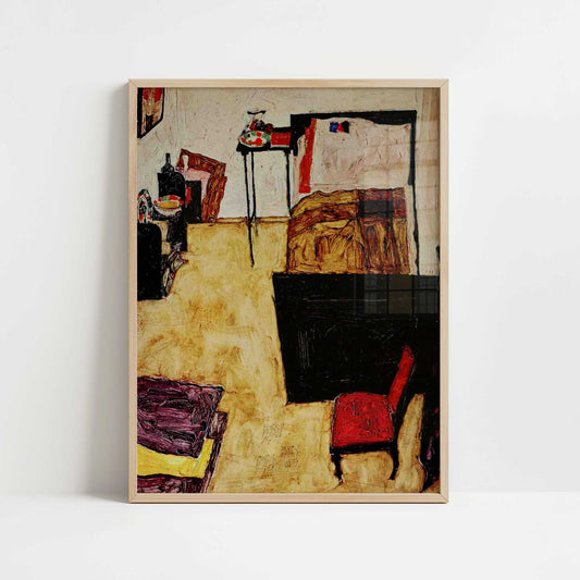 Villa R (1919) by Paul Klee – Art Print - Art print in oak frame