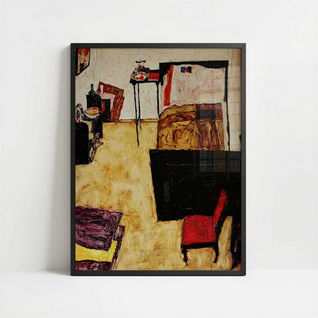 Villa R (1919) by Paul Klee – Art Print - Art print in black frame