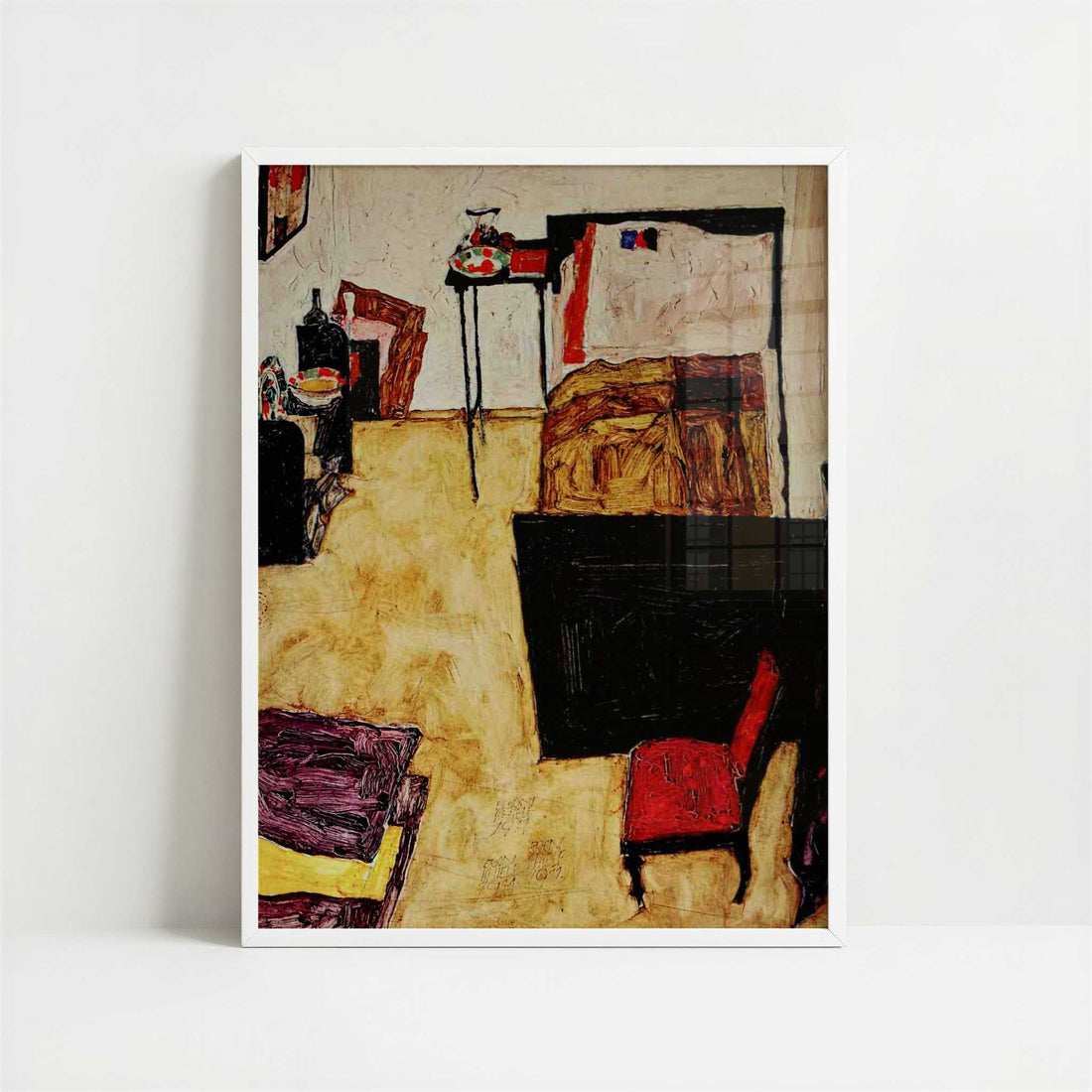 Villa R (1919) by Paul Klee – Art Print - Art print in white frame