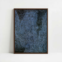 Framed Canvas - Framed canvas in dark wood color frame