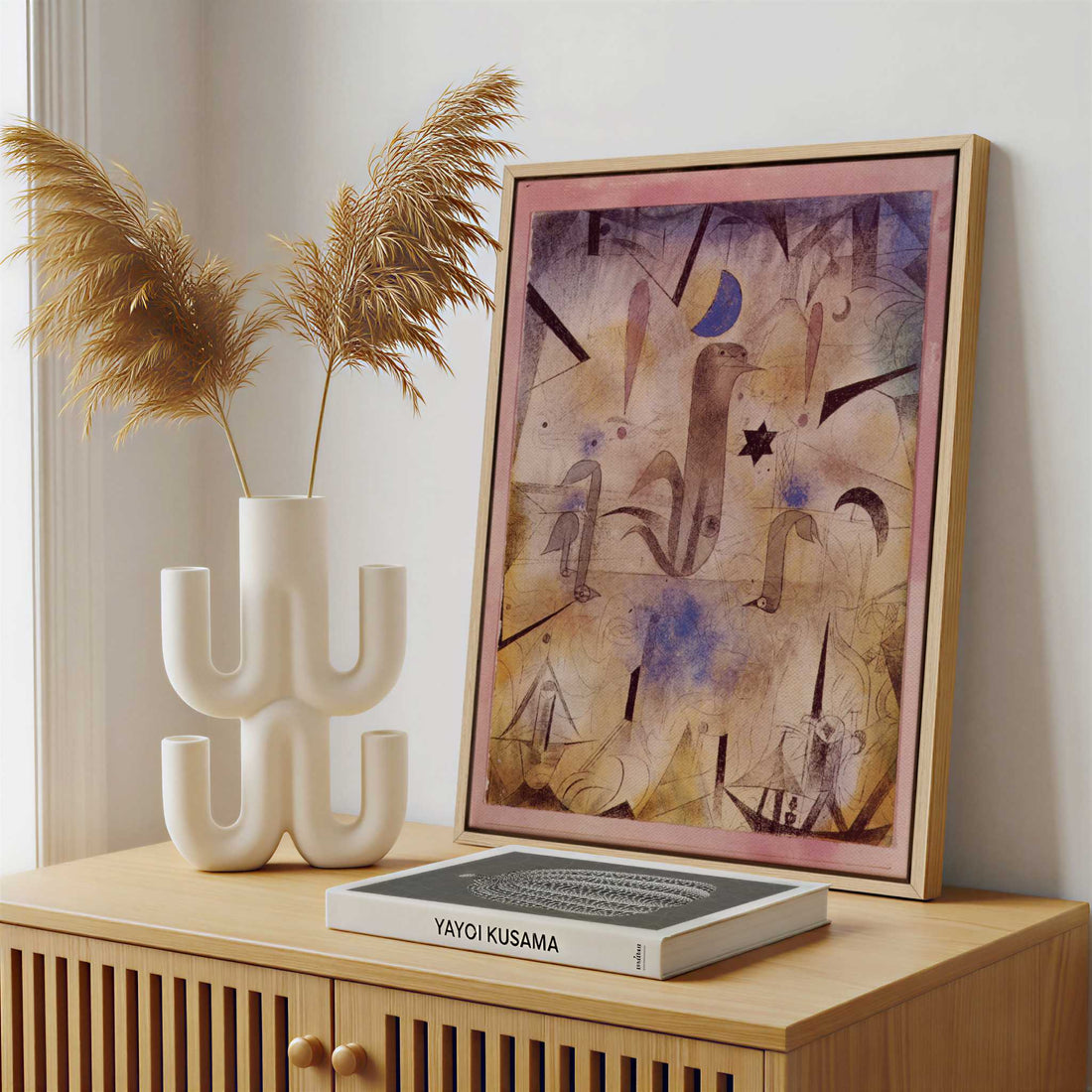 Framed Canvas - Framed canvas in a stylish interior setting