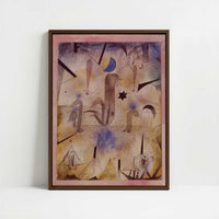 Framed Canvas - Framed canvas in dark wood color frame