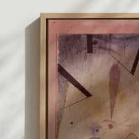 Framed Canvas - Close-up detail and texture of the framed canvas