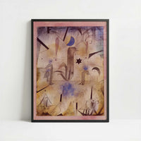 Warning of the Ships (1917) by Paul Klee – Art Print - Art print in black frame