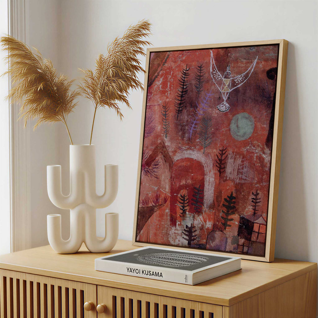 Framed Canvas - Framed canvas in a stylish interior setting