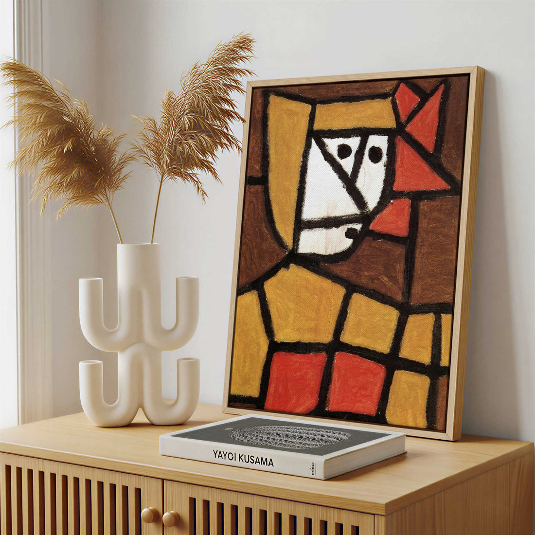 Framed Canvas - Framed canvas in a stylish interior setting