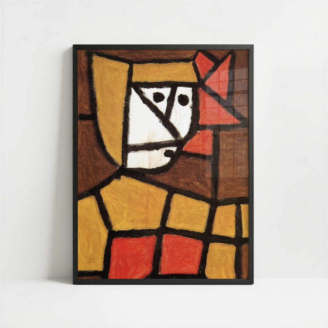 Woman in Peasant Dress (1940) by Paul Klee – Art Print - Art print in black frame