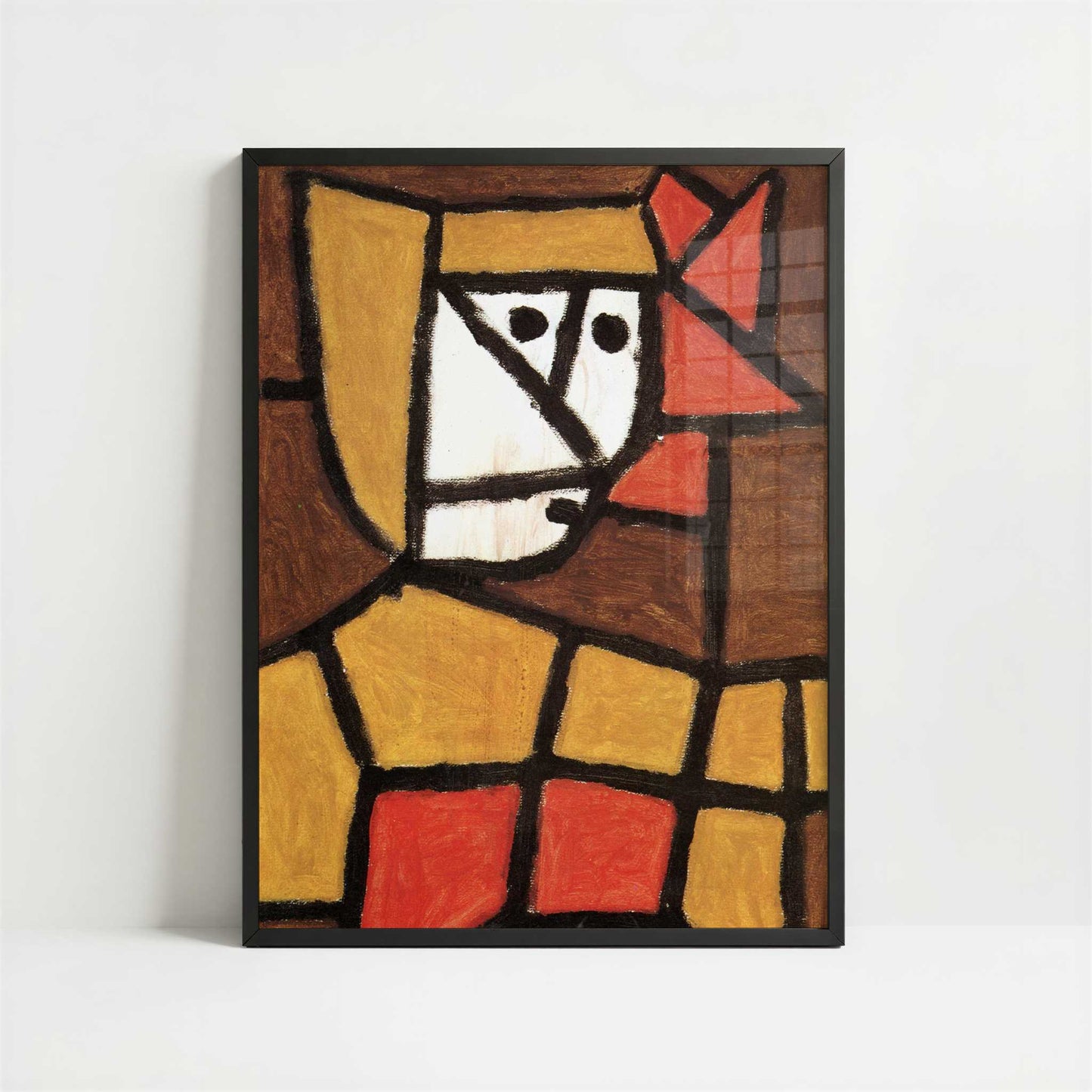 Woman in Peasant Dress (1940) by Paul Klee – Art Print - Art print in black frame