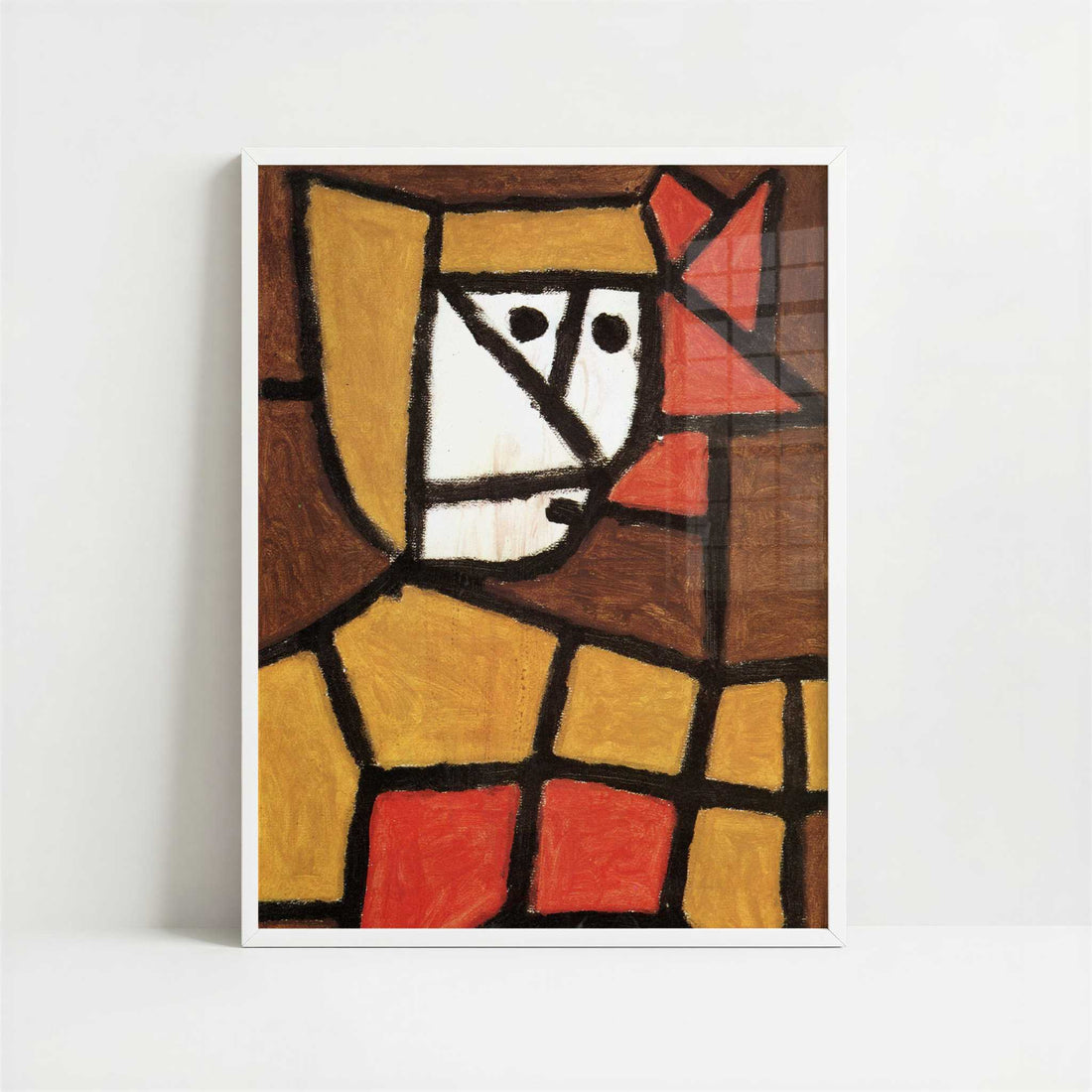 Woman in Peasant Dress (1940) by Paul Klee – Art Print - Art print in white frame