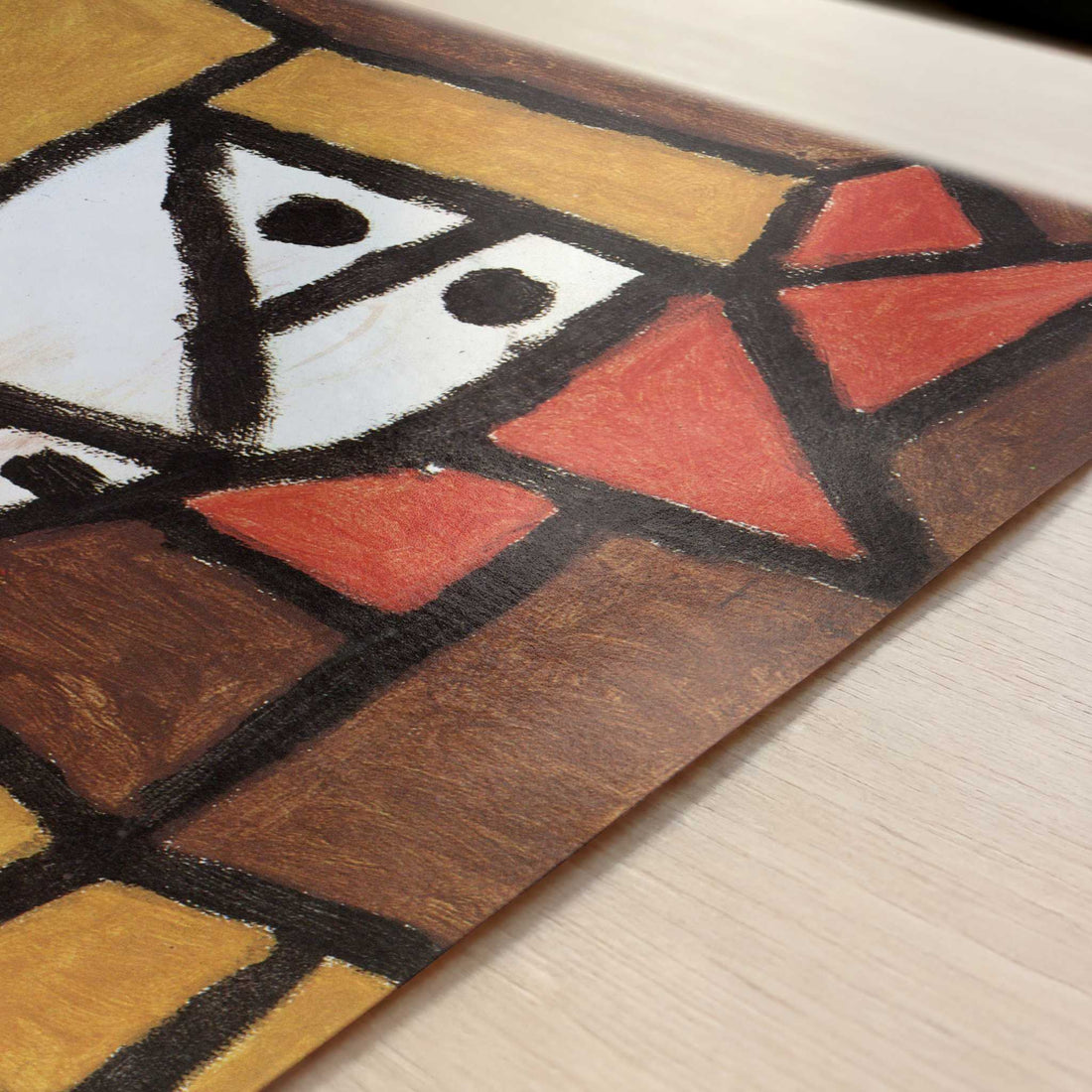 Woman in Peasant Dress (1940) by Paul Klee – Art Print - Close-up detail of the art print