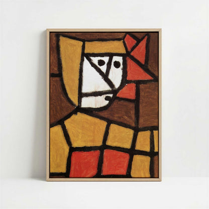 Framed Canvas - Framed canvas in oak color frame