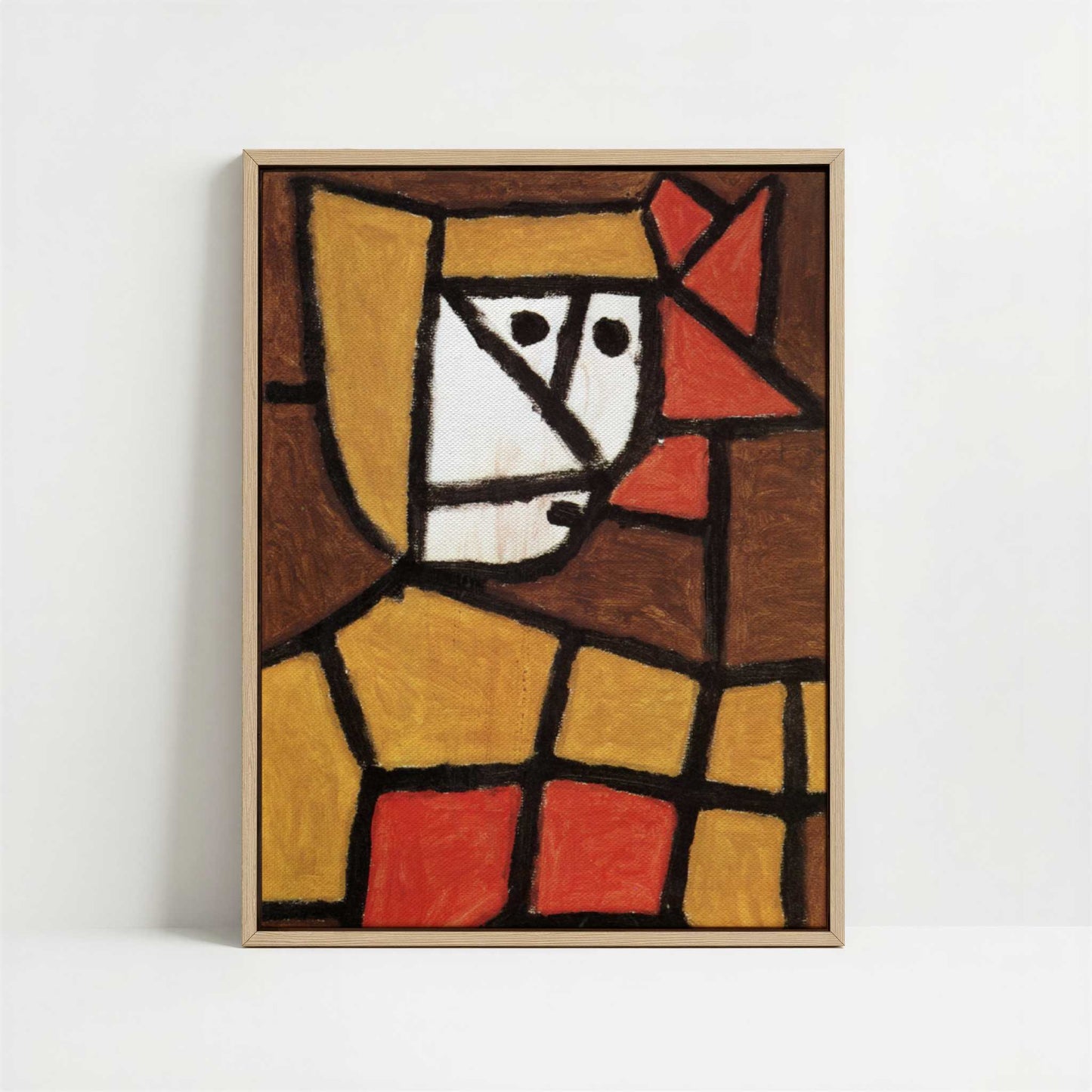 Framed Canvas - Framed canvas in oak color frame