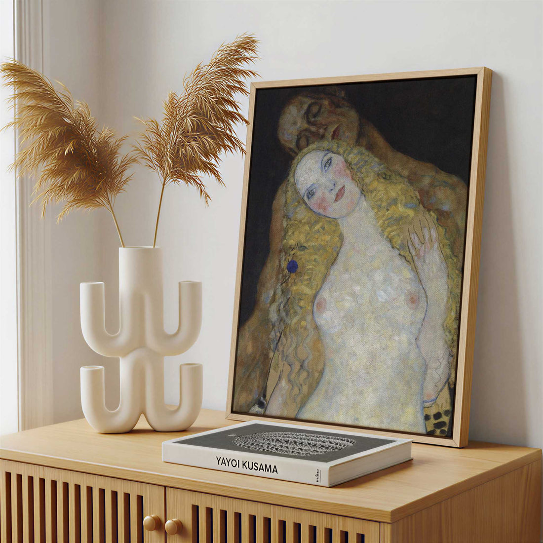 Framed Canvas - Framed canvas in a stylish interior setting