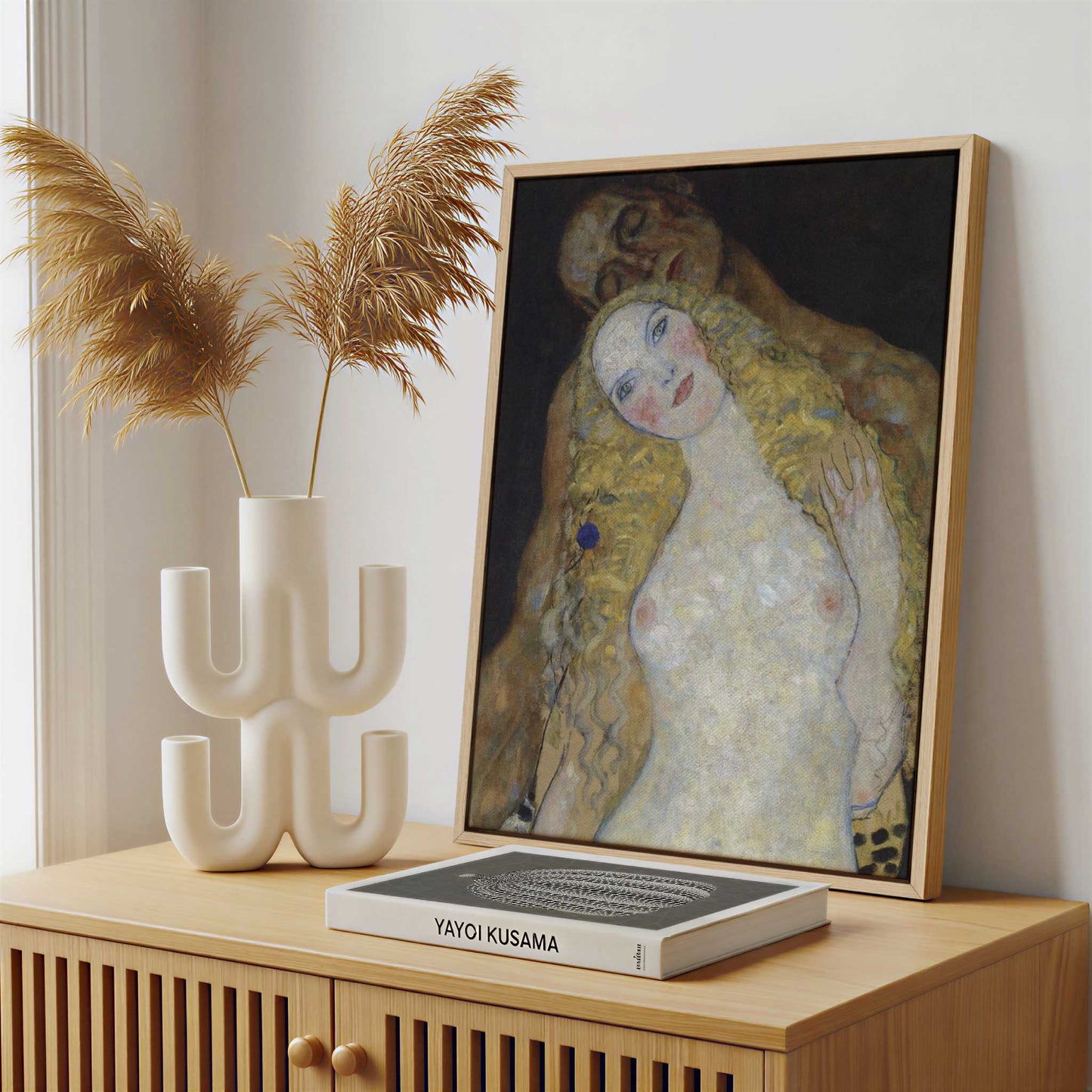 Framed Canvas - Framed canvas in a stylish interior setting