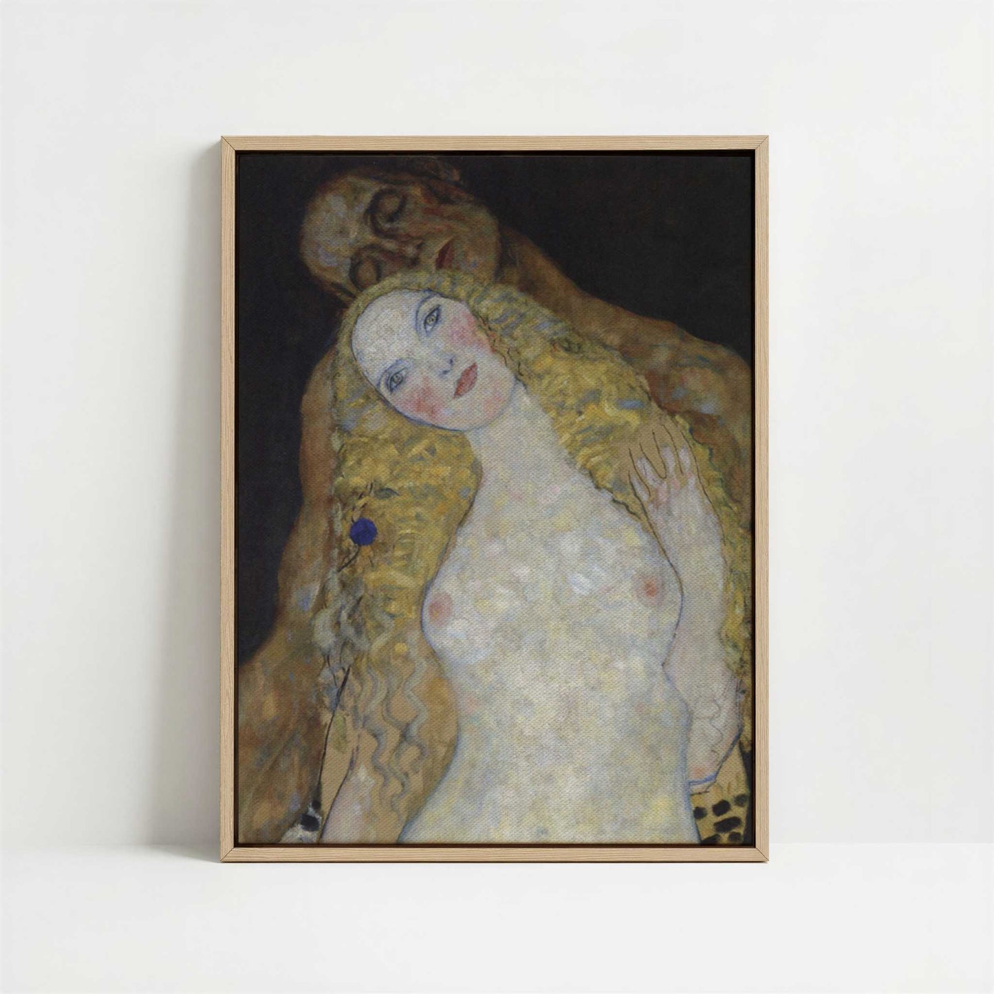 Framed Canvas - Framed canvas in oak color frame