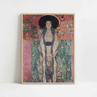Adele Bloch-Bauer II (1912) by Gustav Klimt – Art Print - Art print in oak frame