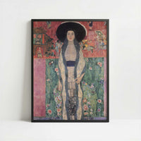 Adele Bloch-Bauer II (1912) by Gustav Klimt – Art Print - Art print in black frame