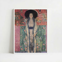 Adele Bloch-Bauer II (1912) by Gustav Klimt – Art Print - Art print in white frame