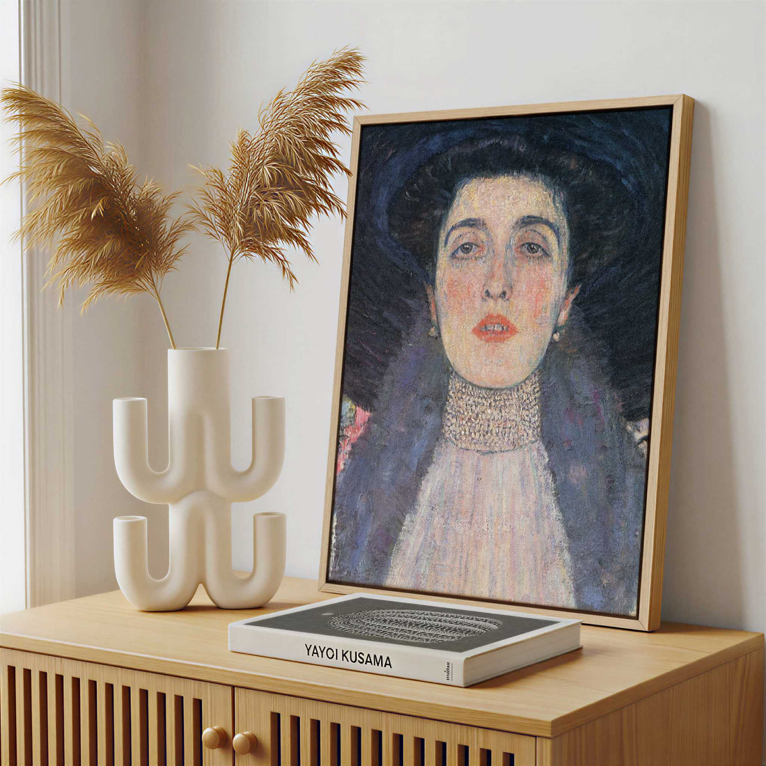 Framed Canvas - Framed canvas in a stylish interior setting