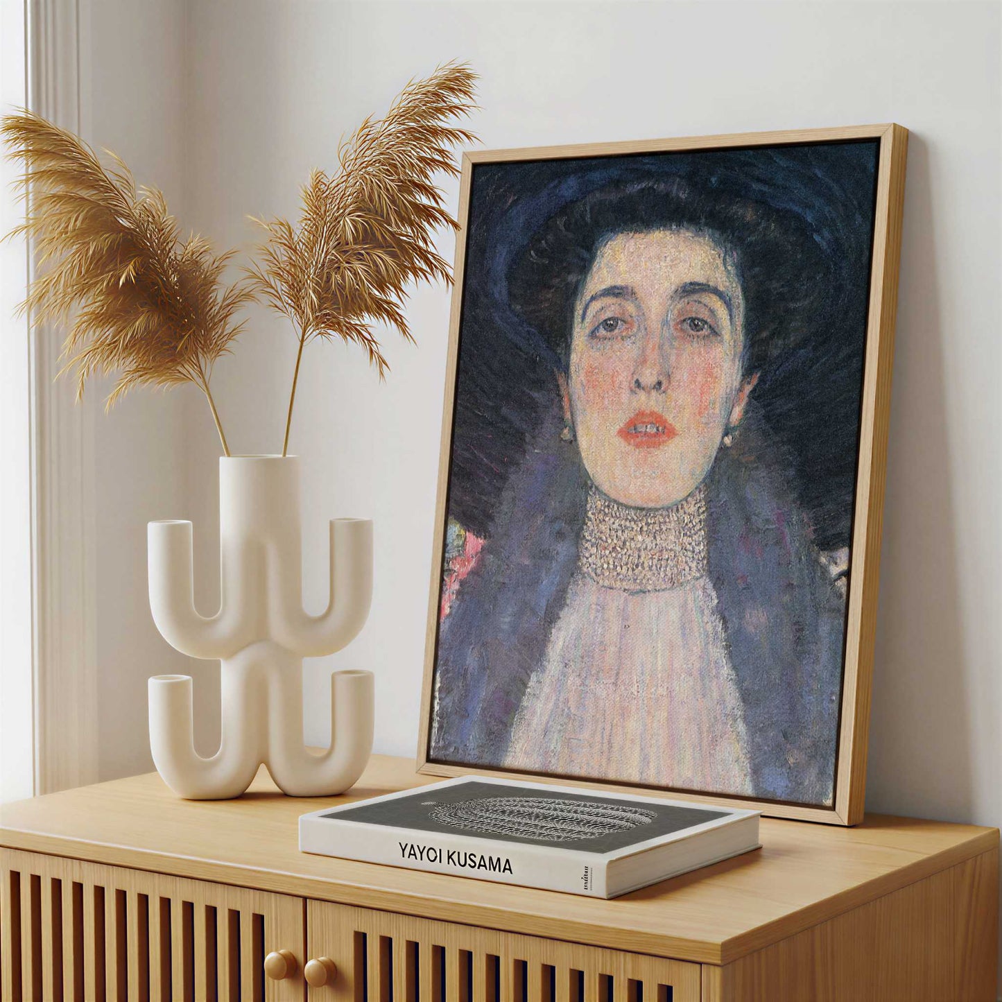 Framed Canvas - Framed canvas in a stylish interior setting