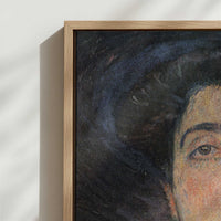 Framed Canvas - Close-up detail and texture of the framed canvas