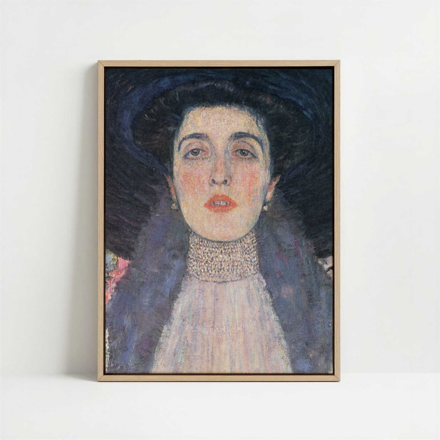 Framed Canvas - Framed canvas in oak color frame