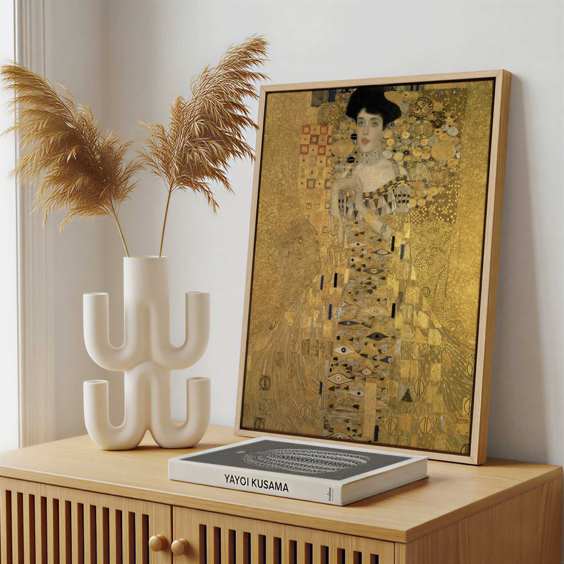 Framed Canvas - Framed canvas in a stylish interior setting