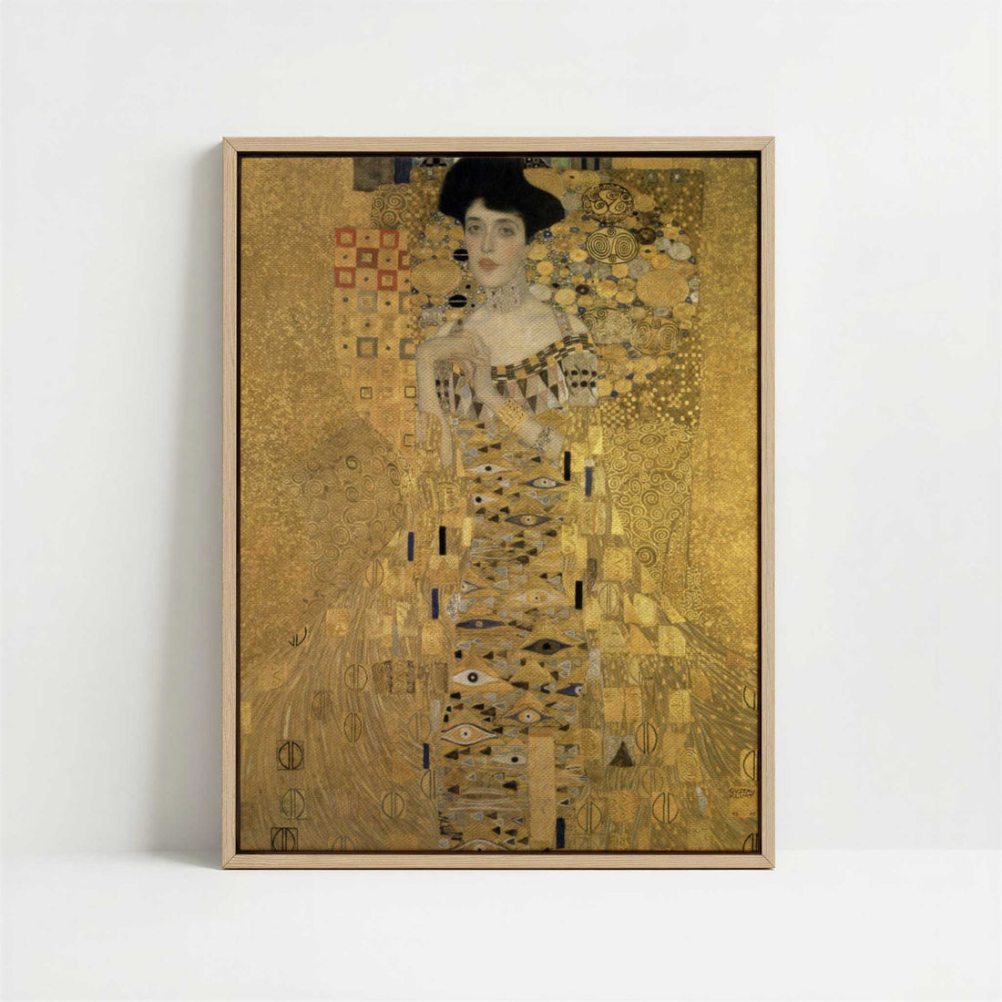 Framed Canvas - Framed canvas in oak color frame