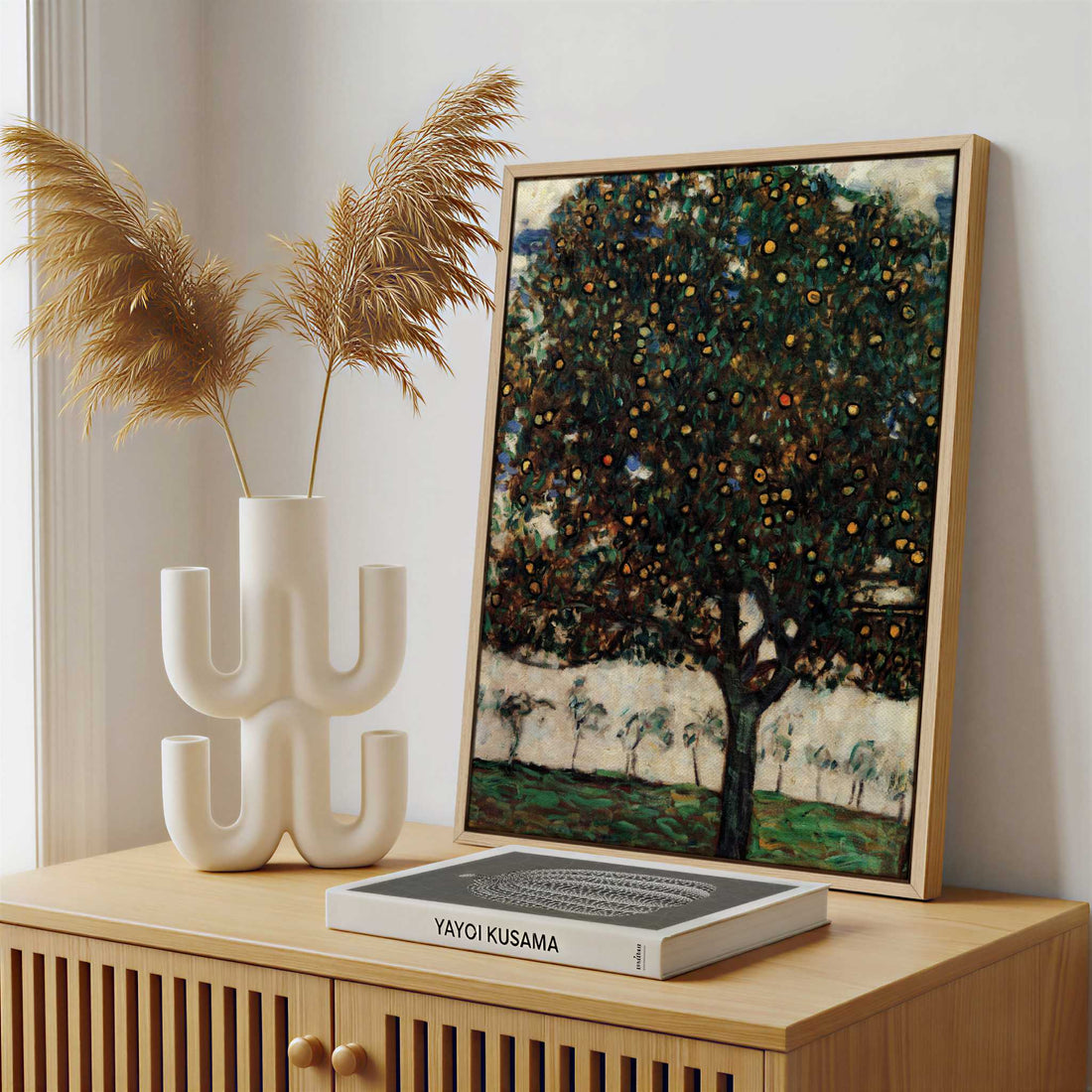 Framed Canvas - Framed canvas in a stylish interior setting