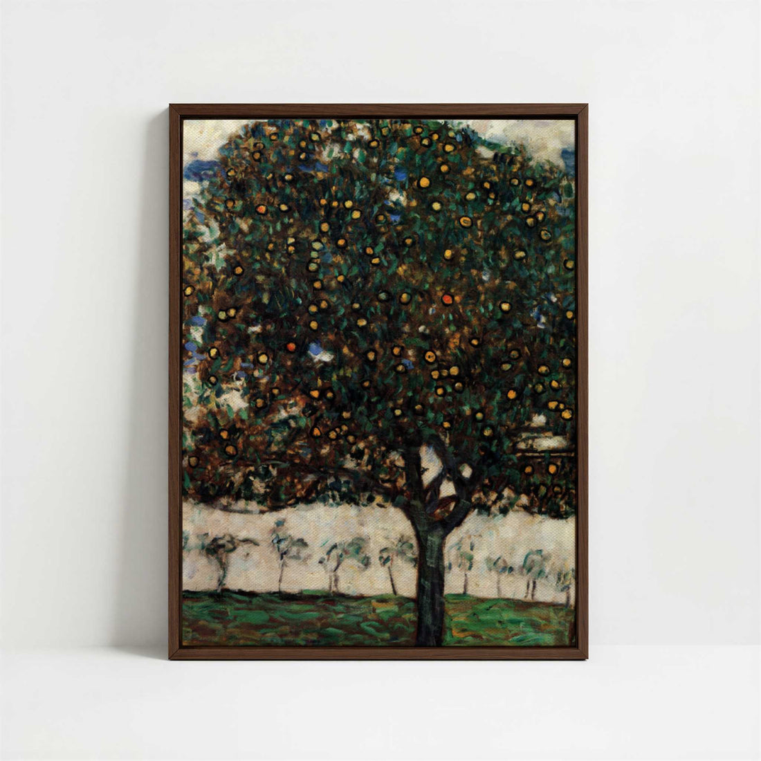 Framed Canvas - Framed canvas in dark wood color frame