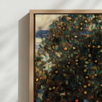 Framed Canvas - Close-up detail and texture of the framed canvas