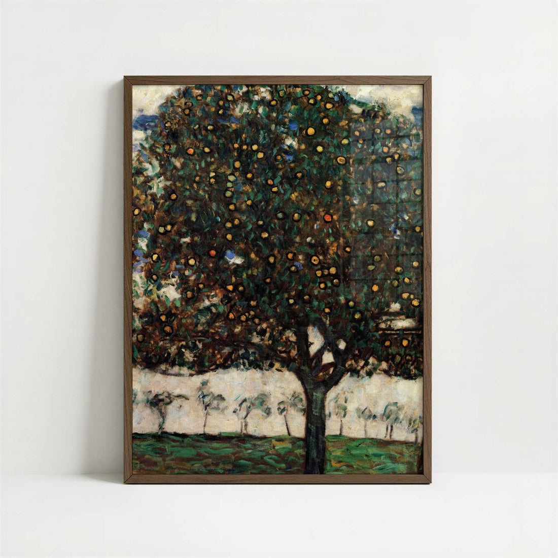 Apple Tree II (1916) by Gustav Klimt – Art Print - Art print in dark wood frame