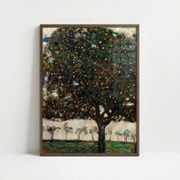 Apple Tree II (1916) by Gustav Klimt – Art Print - Art print in dark wood frame