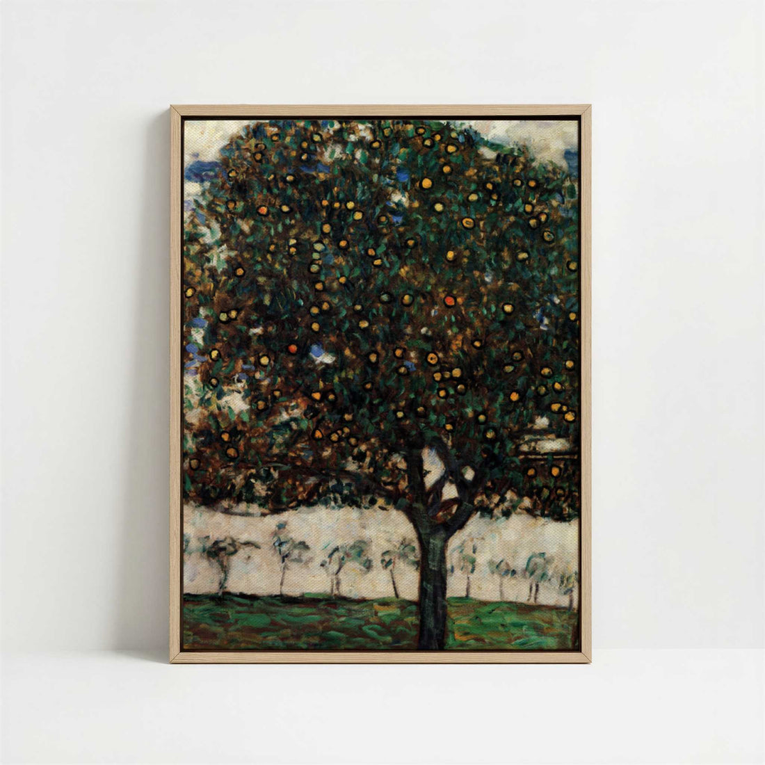 Framed Canvas - Framed canvas in oak color frame