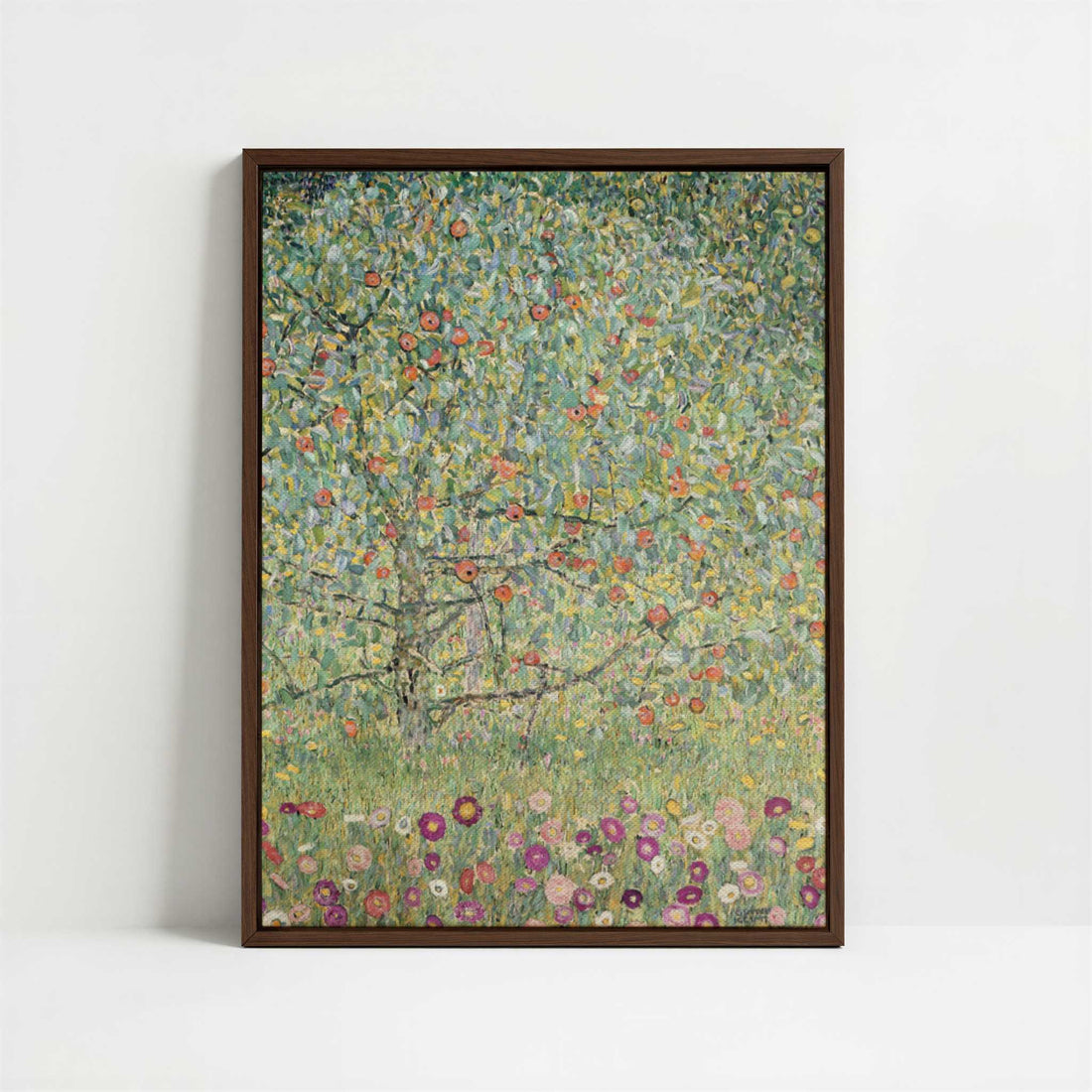 Framed Canvas - Framed canvas in dark wood color frame