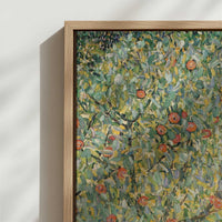 Framed Canvas - Close-up detail and texture of the framed canvas