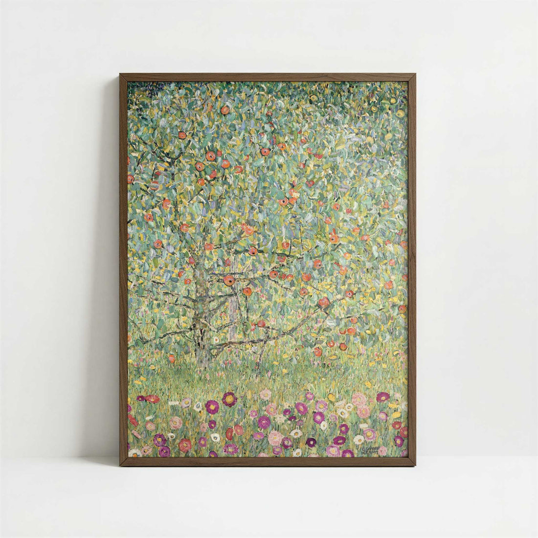 Apple Tree I (1912) by Gustav Klimt – Art Print - Art print in dark wood frame