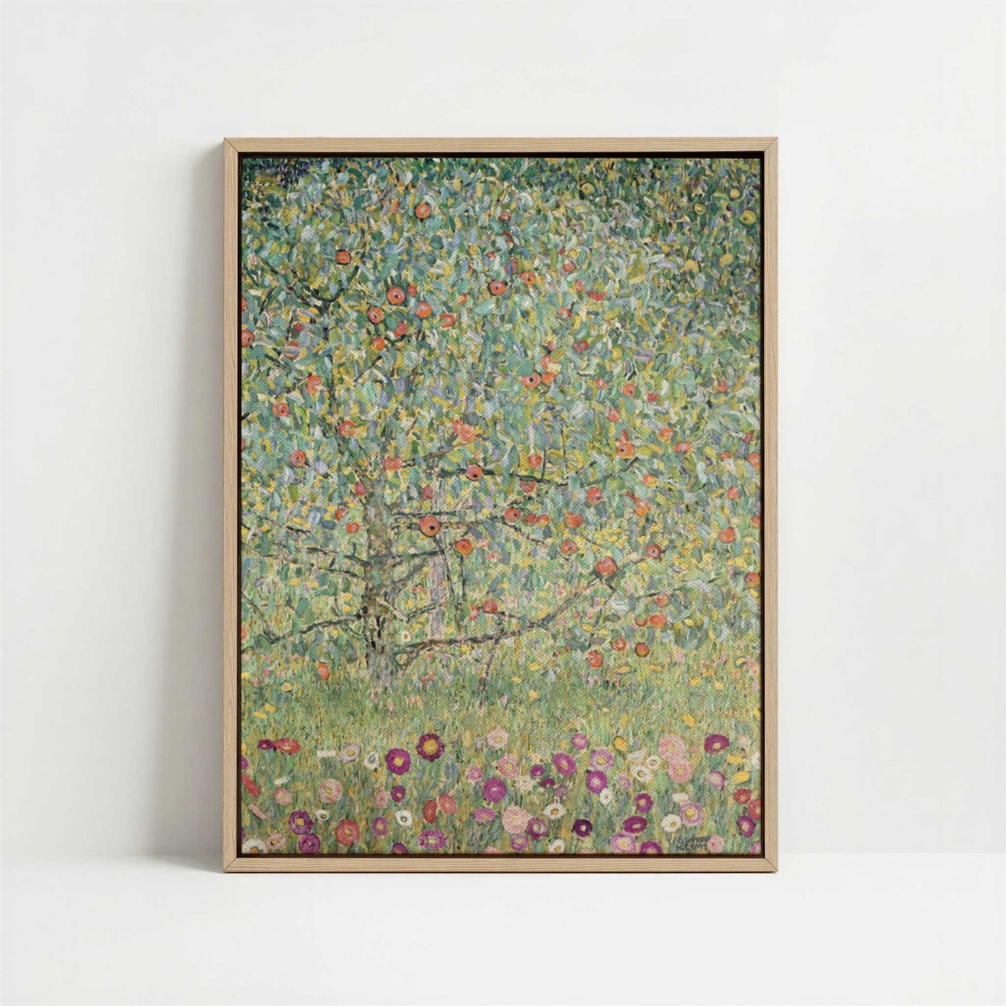 Framed Canvas - Framed canvas in oak color frame
