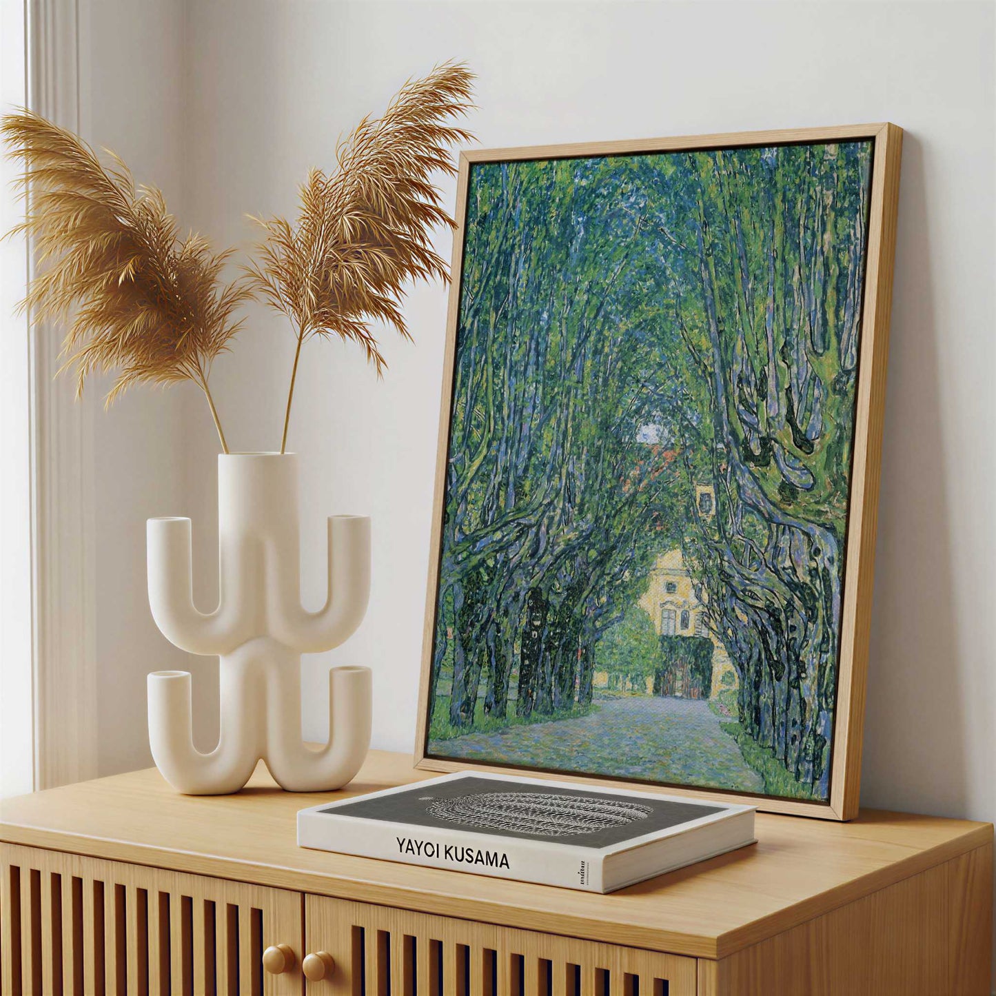 Framed Canvas - Framed canvas in a stylish interior setting