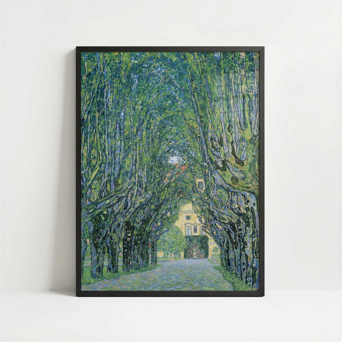 Avenue in Schloss Kammer Park (1912) by Gustav Klimt – Art Print - Art print in black frame
