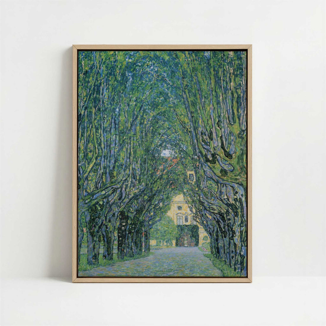 Framed Canvas - Framed canvas in oak color frame