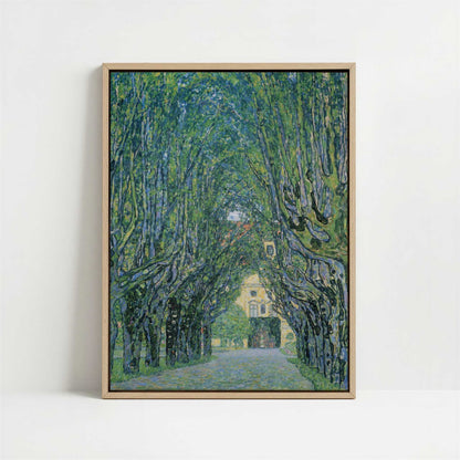 Framed Canvas - Framed canvas in oak color frame