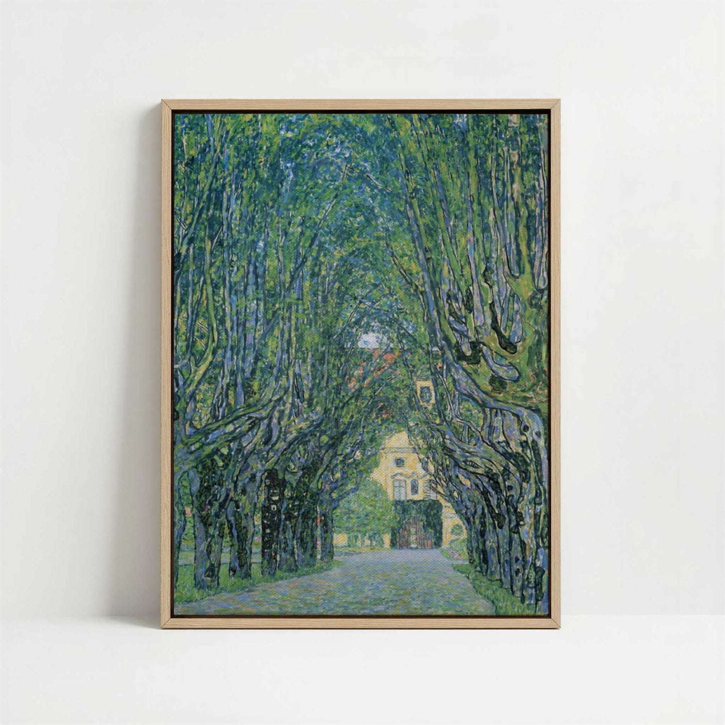 Framed Canvas - Framed canvas in oak color frame