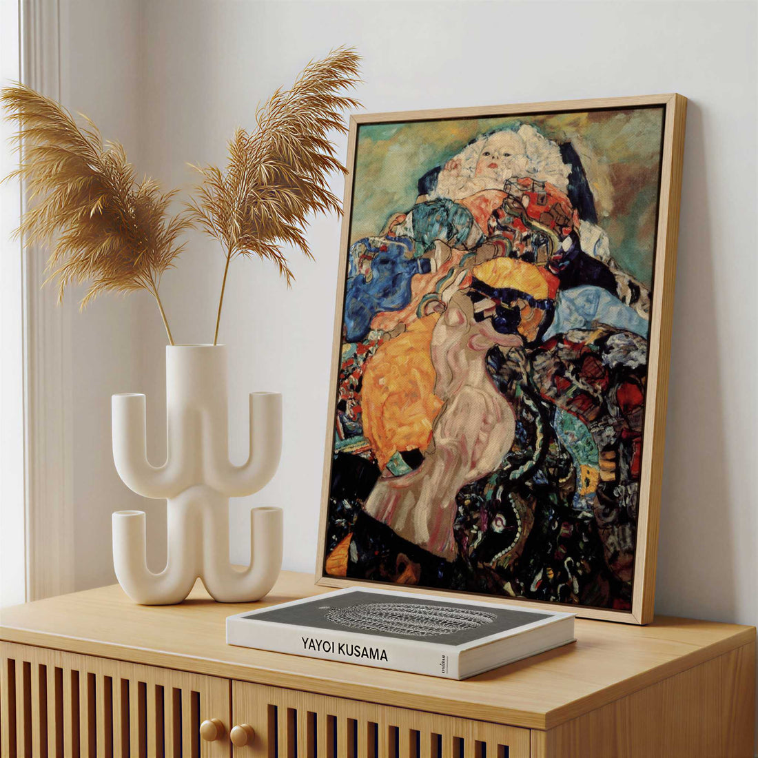 Framed Canvas - Framed canvas in a stylish interior setting