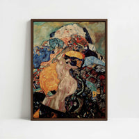 Framed Canvas - Framed canvas in dark wood color frame