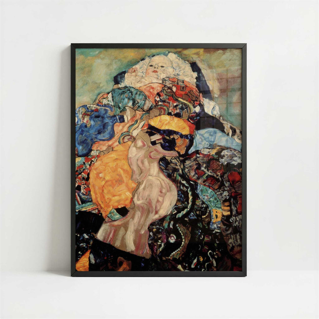 Baby (1917-18) by Gustav Klimt – Art Print - Art print in black frame