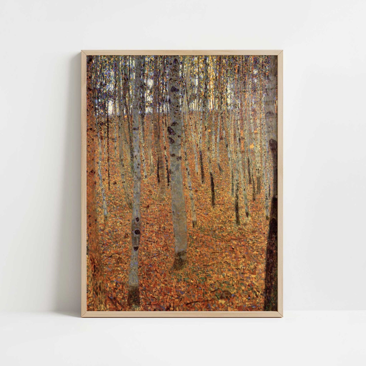Beech Forest I (1902) by Gustav Klimt – Art Print - Art print in oak frame
