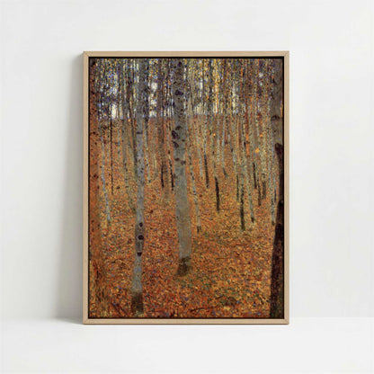 Framed Canvas - Framed canvas in oak color frame
